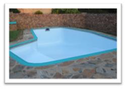 Outro DIY pintado piscina